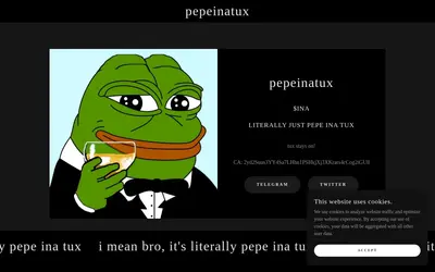Website screenshot of Pepeinatux (2026-05-22)