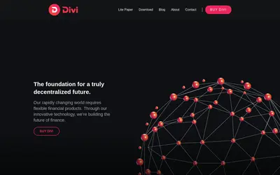 Website screenshot of Divi (2026-05-20)