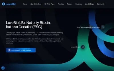Website screenshot of LoveBit (2026-05-20)