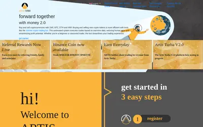 Website screenshot of Artis (2026-05-21)