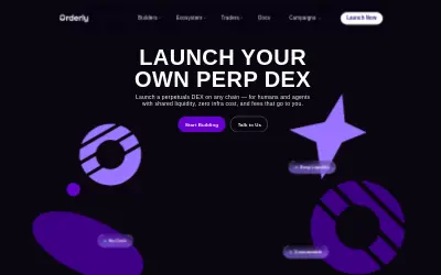 Website screenshot of Orderly Network (2026-06-01)