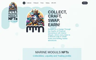Website screenshot of Marine Moguls (2026-05-26)