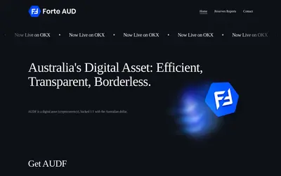 Website screenshot of Forte AUD (2026-05-21)