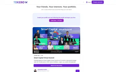 Website screenshot of TOKERO (2026-05-20)