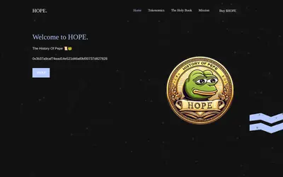 Website screenshot of History of Pepe (2026-04-25)