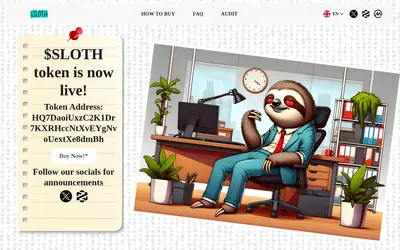 Website screenshot of Slothana (2026-04-26)