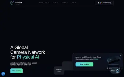 Website screenshot of NATIX Network (2026-05-20)