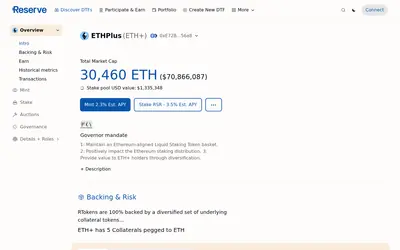 Website screenshot of ETHPlus (2026-04-26)