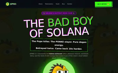 Website screenshot of PINO (2026-05-20)