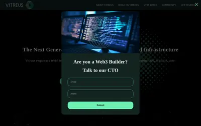 Website screenshot of Vitreus (2026-05-20)