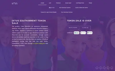Website screenshot of IXTUS (2026-05-22)