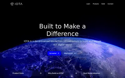 Website screenshot of Wrapped IOTA (2026-04-25)