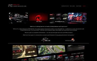 Website screenshot of Rebel Cars (2026-05-22)