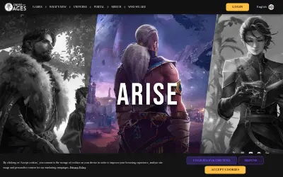 Website screenshot of Cross The Ages (2026-05-26)