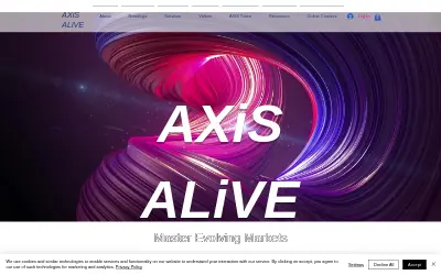 Website screenshot of AXiS ALiVE (2026-05-26)