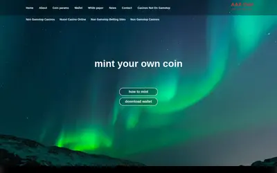 Website screenshot of AAA Coin (2026-05-20)