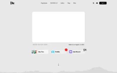 Website screenshot of degod (2026-04-25)