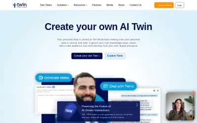 Website screenshot of Twin Protocol (2026-05-26)