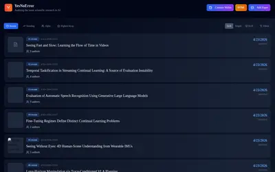 Website screenshot of yesnoerror (2026-04-25)