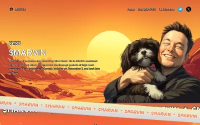 Website screenshot of The Martian Dog (2026-05-26)
