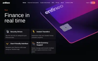 Website screenshot of enfineo (2026-05-20)