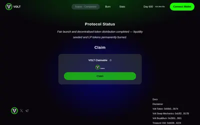 Website screenshot of VOLT.WIN (2026-05-21)