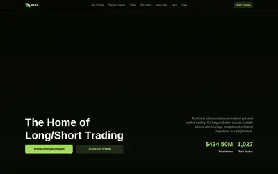 Website screenshot of Pear Protocol (2026-04-25)