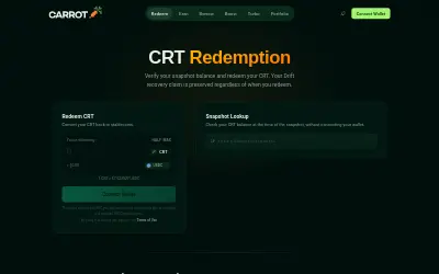 Website screenshot of Carrot (2026-05-26)