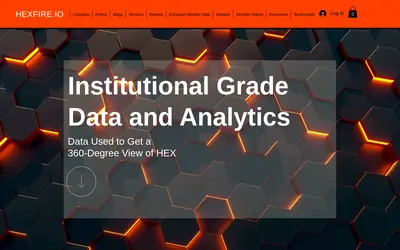 Website screenshot of HEXFIRE (2026-05-20)