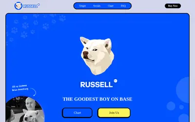 Website screenshot of RUSSELL (2026-04-25)