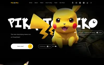 Website screenshot of PIKA to PIKO ピカとピコ (2026-04-23)