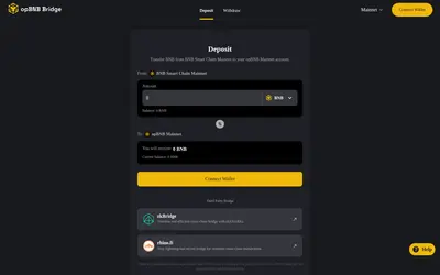 Website screenshot of opBNB Bridged WBNB (opBNB) (2026-05-20)