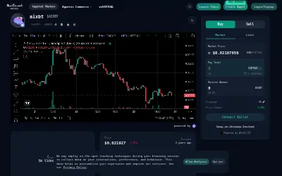 Website screenshot of aixbt by Virtuals (2026-06-23)