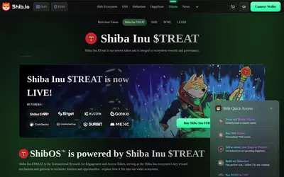 Website screenshot of Shiba Inu Treat (2026-04-25)