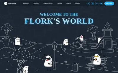 Website screenshot of FLORK CTO (2026-04-26)