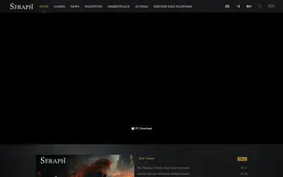 Website screenshot of Seraph (2026-05-20)