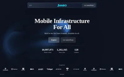 Website screenshot of Jambo (2026-05-22)