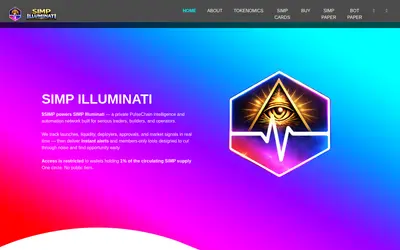 Website screenshot of SIMP (2026-05-22)