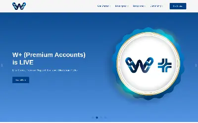 Website screenshot of W Coin (2026-05-26)