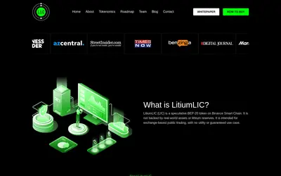 Website screenshot of LITIUM (2026-04-25)