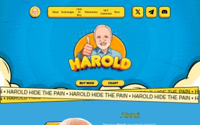 Website screenshot of Harold (2026-05-26)