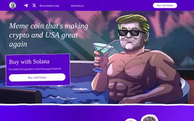 Website screenshot of Donald Pump (2026-04-25)