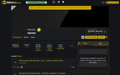 Website screenshot of Nyoooo (2026-05-26)