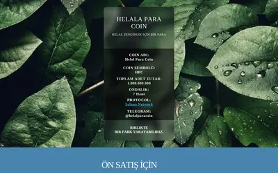 Website screenshot of Helal Para Coin (2026-04-25)