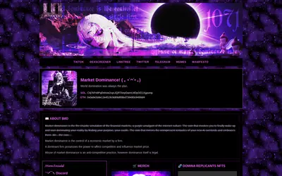 Website screenshot of Market Dominance (2026-05-20)