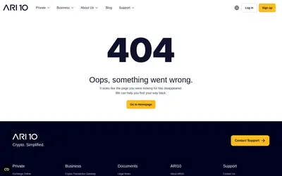 Website screenshot of ARI (2026-05-21)