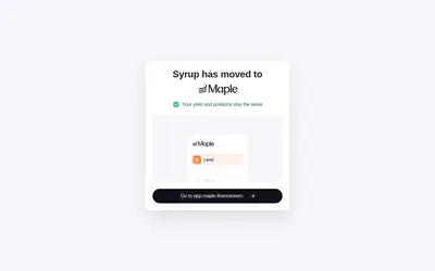 Website screenshot of Maple Finance (2026-04-23)