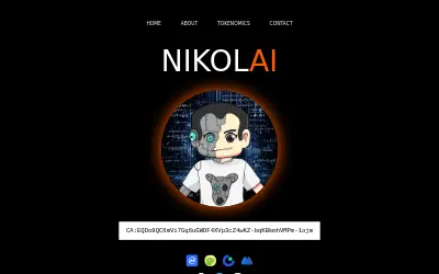 Website screenshot of NikolAI (2026-06-02)