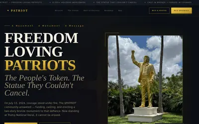 Website screenshot of Patriot (2026-05-22)