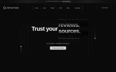 Website screenshot of Intuition (2026-06-02)